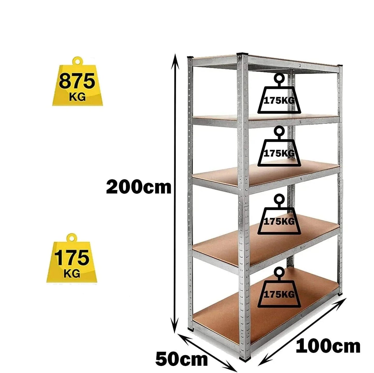 Étagère de garage - StorageHeavyTools™ - Gris - Liberté Rangement