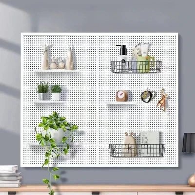 Panneau perforé - BoardWallOrganizer™ - Blanc - Liberté Rangement