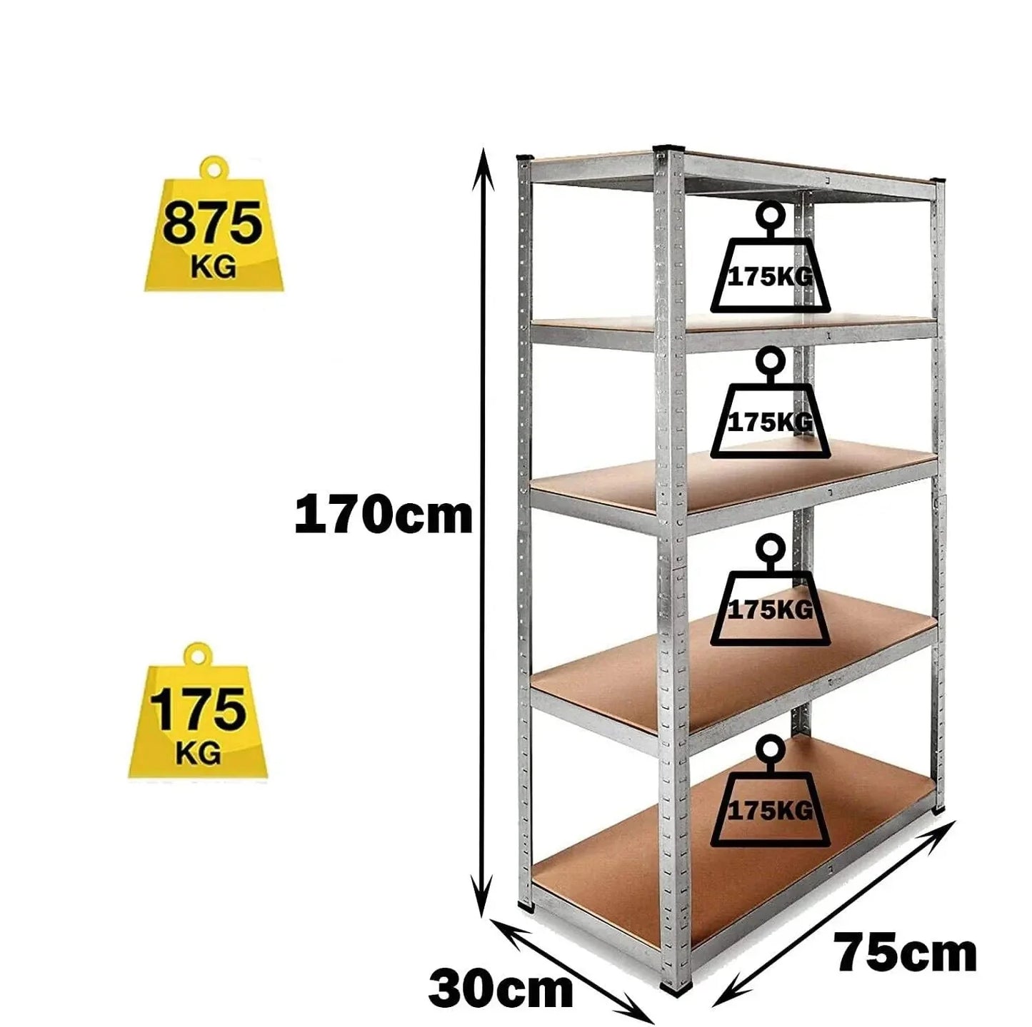 Étagère de garage - StorageHeavyTools™ - Gris - Liberté Rangement