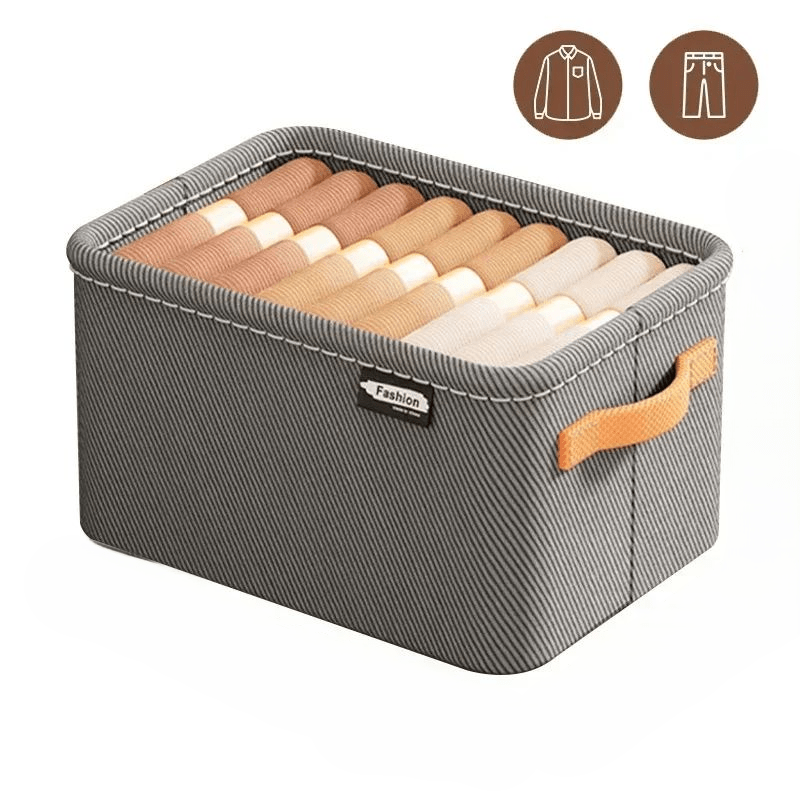 boite de rangement gris medium pour chandail ou pantalon