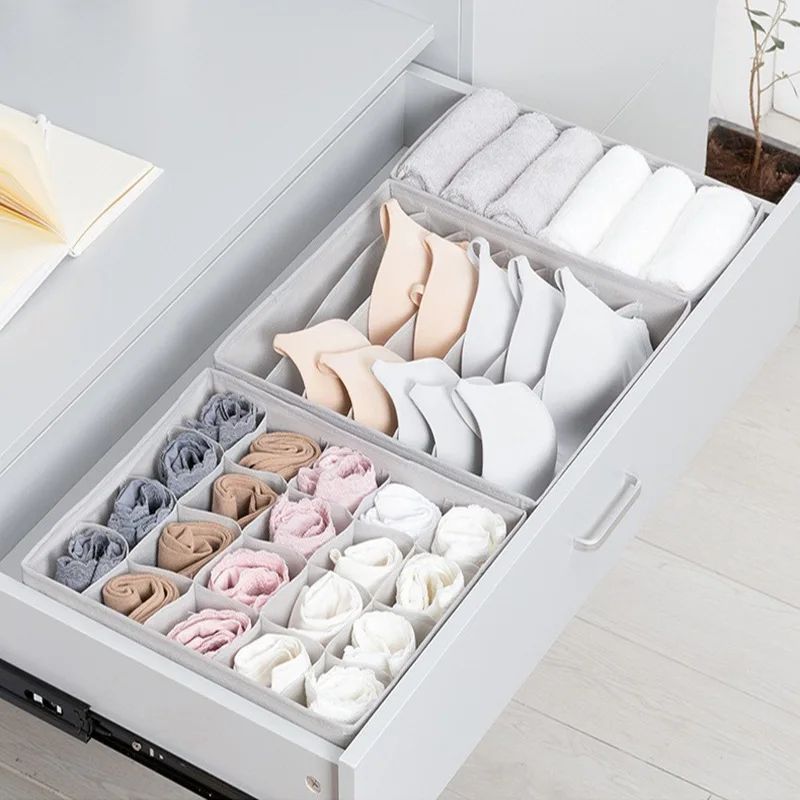 panier multigrilles argent rangement sous-vêtements tiroir commode