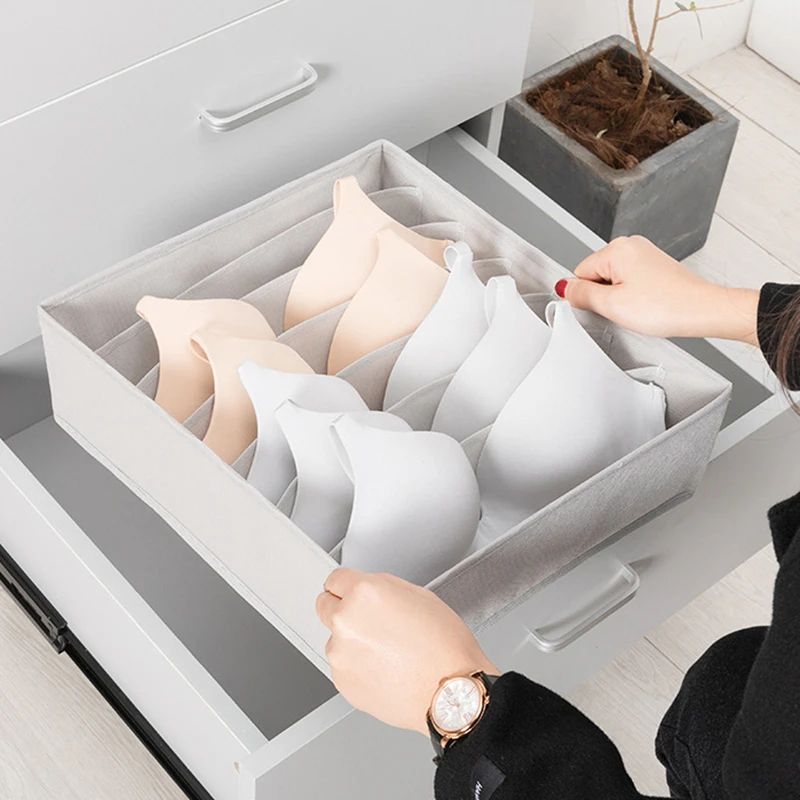 panier multigrilles argent rangement sous-vêtements tiroir