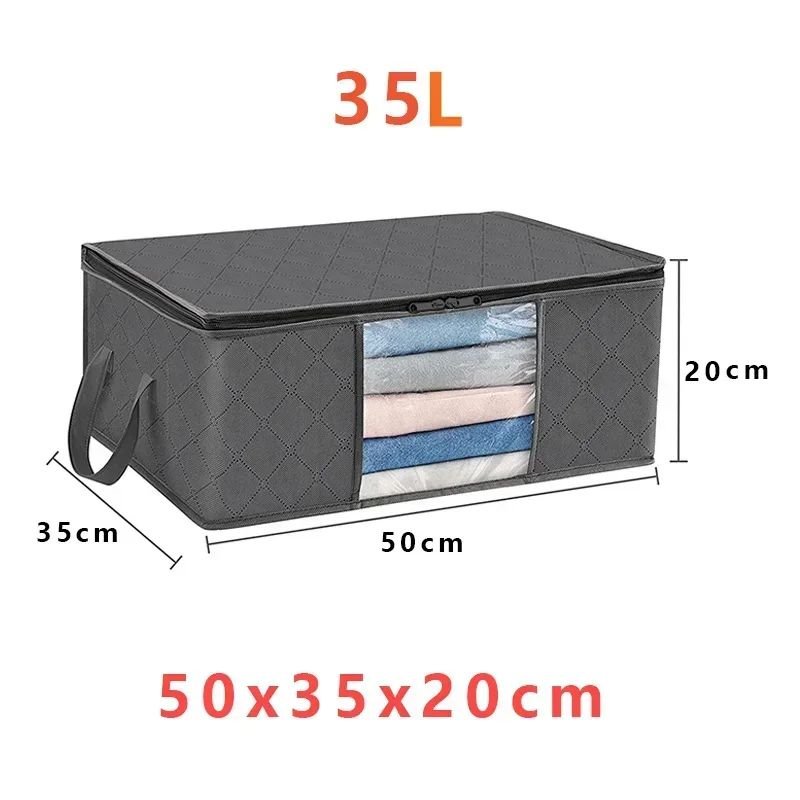 panier rangement gris fenêtre vision avant 35Litres 50x35x20cm