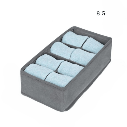 panier rangement sous-vêtements 8 grilles charbon