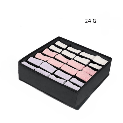panier rangesousvet noir 24 grilles tissu non tissé perméable