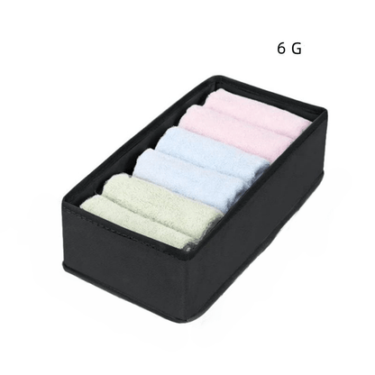 panier rangesousvet noir 6 grilles tissu non tissé perméable