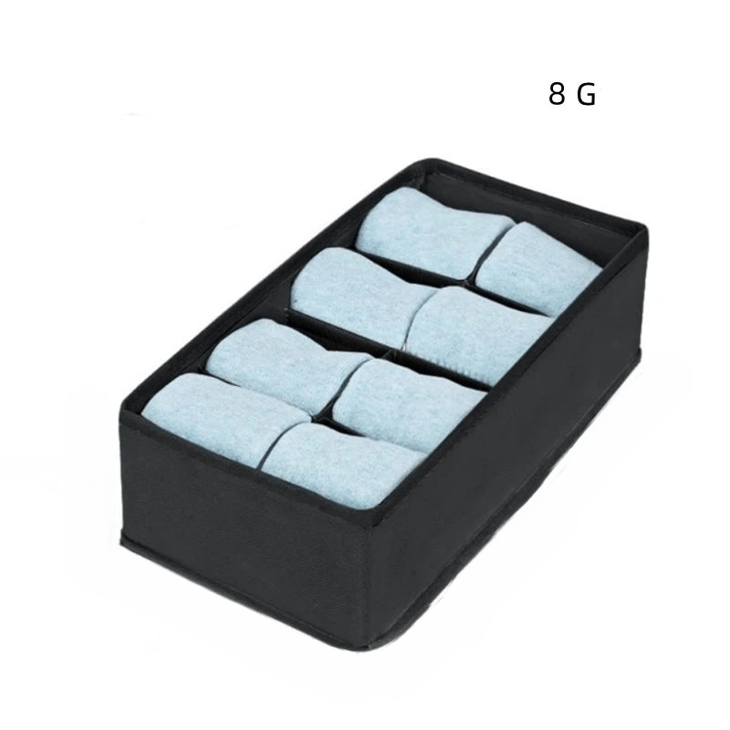 panier rangesousvet noir 8 grilles tissu non tissé perméable